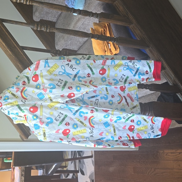 NWOT Unisex Size 8 And Size 10 Kids Pajamas School Themed - Picture 6 of 12